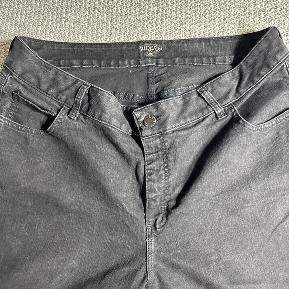 Lees Riders Black Mid Rise Boot Cut Jeans size 20w Good pre owned condition - Picture 2 of 8